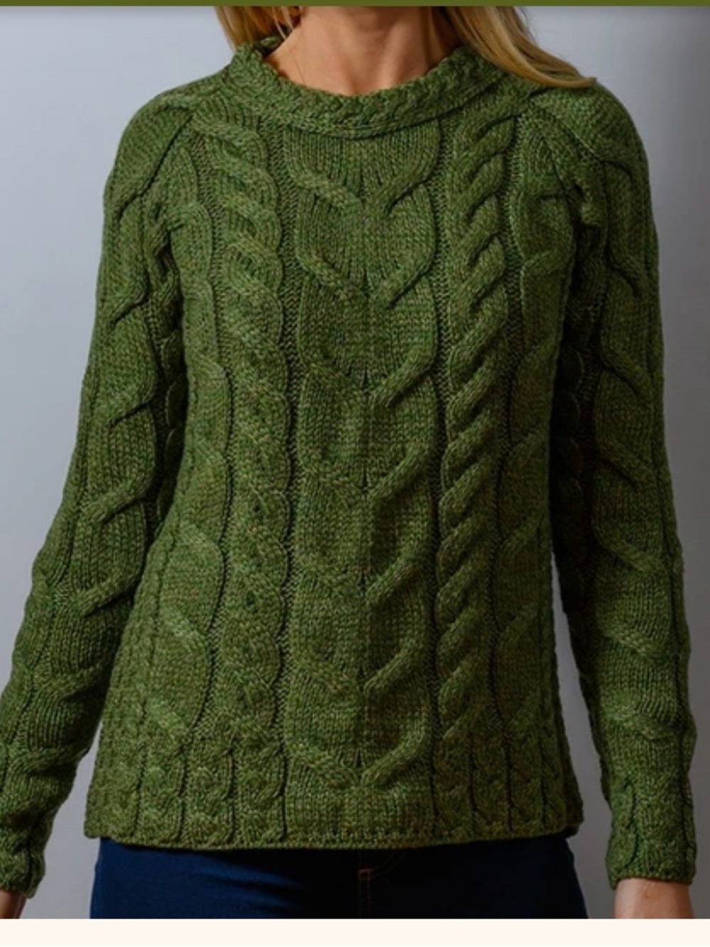 Aran Sweater Market Super Soft Luxury Cable Knit Aran‎‎ XL